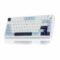 AULA F75 75% Wireless Trio Mode Mechanical Gaming Keyboard With Knob | Ice Blue Ice Vein Switch (F75IUV)