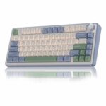 AULA F75 75% Wireless Trio Mode Mechanical Gaming Keyboard With Knob | Cedar Green Reaper Switch F75CGR