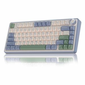 AULA F75 75% Wireless Trio Mode Mechanical Gaming Keyboard With Knob | Cedar Green Reaper Switch F75CGR