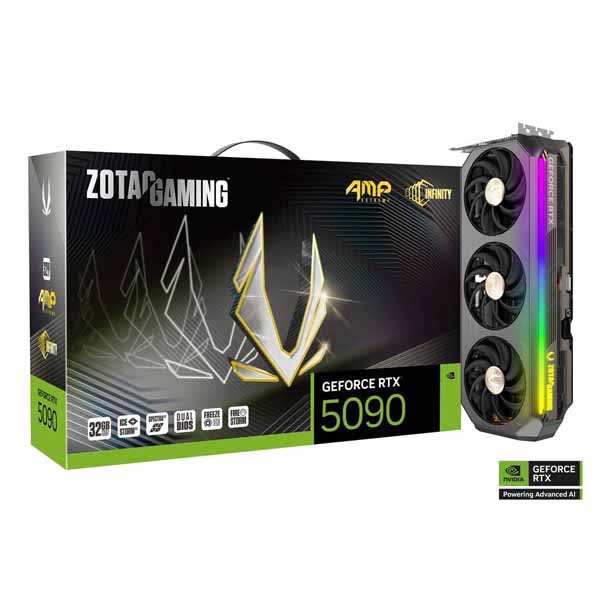 Zotac Gaming GeForce RTX 5090 AMP Extreme Infinity 32GB GDDR7 Graphics Card - Green Apple Compunet