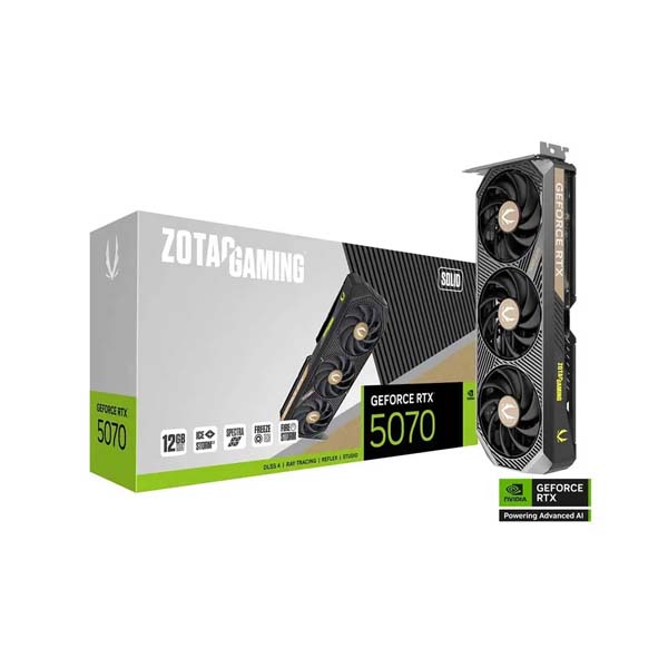 Zotac Gaming RTX 5070 Solid 12GB GDDR7 Graphics Card - Green Apple Compunet