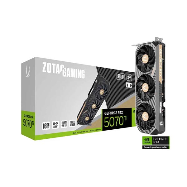 Zotac Gaming RTX 5070 Ti Solid SFF OC 16GB GDDR7 Graphics Card - Green Apple Compunet