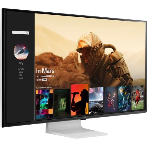 Lg 43SQ700S 43″ 4K UHD IPS Smart Display with webOS Monitor - Green Apple Compunet