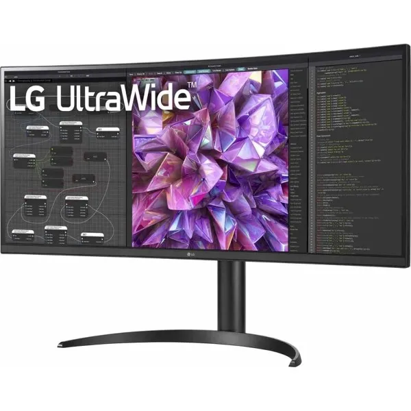 LG 34WQ75C-B 34 Inch Curved Ultrawide QHD IPS HDR Monitor Black - Green Apple Compunet