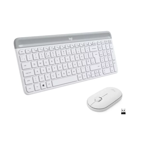 Logitech MK470 Slim Combo White Colour - Green Apple Compunet