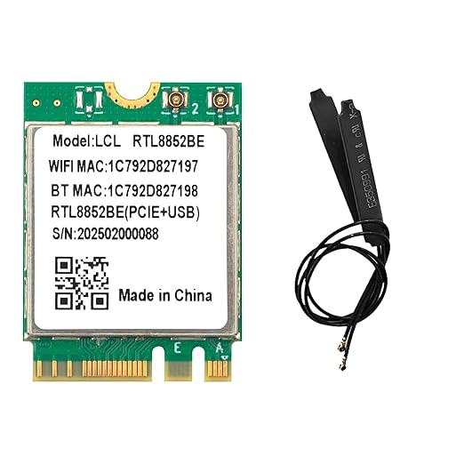 FENVI LCL RTL8852BE WiFi 6 Dual Band Wireless Card with Bluetooth 5.2 - Green Apple Compunet