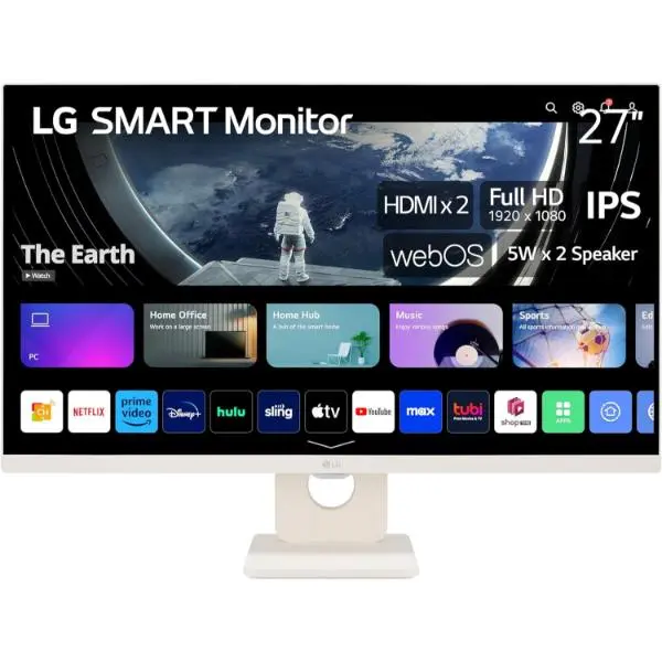 LG 27SR50F 27-inch Smart FHD IPS Monitor - Green Apple Compunet