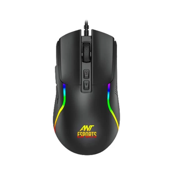Ant Esports GM380 RGB Gaming Mouse (Black) - Green Apple Compunet