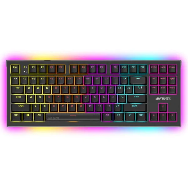 Ant Esports MK1800 TKL Mechanical Wired Gaming Keyboard (Blue Switch, Black) - Green Apple Compunet