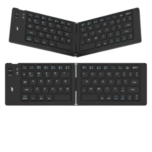 Ant Esports WK150 Ergonomic Foldable Wireless Bluetooth Keyboard Black - Green Apple Compunet