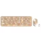 Ant Esports WKM44 Wireless Keyboard and Mouse Combo (Brown) - Green Apple Compunet