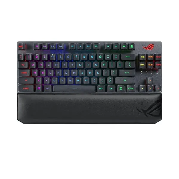 Asus ROG Strix Scope RX TKL Wireless Deluxe Gaming Keyboard With ROG RX Red Switches - Green Apple Compunet