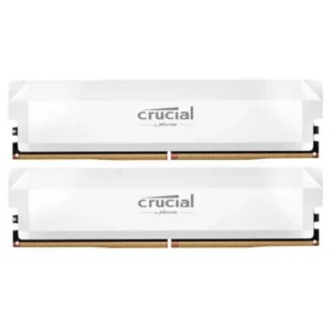 Crucial Pro Overclocking 32GB (2 x 16GB) DDR5 6000 MT/s UDIMM Memory Kit (White)
