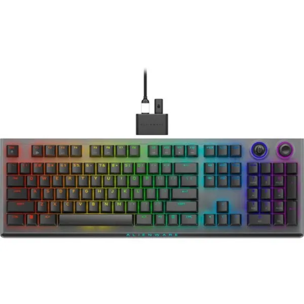 Dell Alienware AW920K Tri-Mode Wireless Backlit Mechanical Gaming Keyboard (Dark Side of the Moon) - Green Apple Compunet