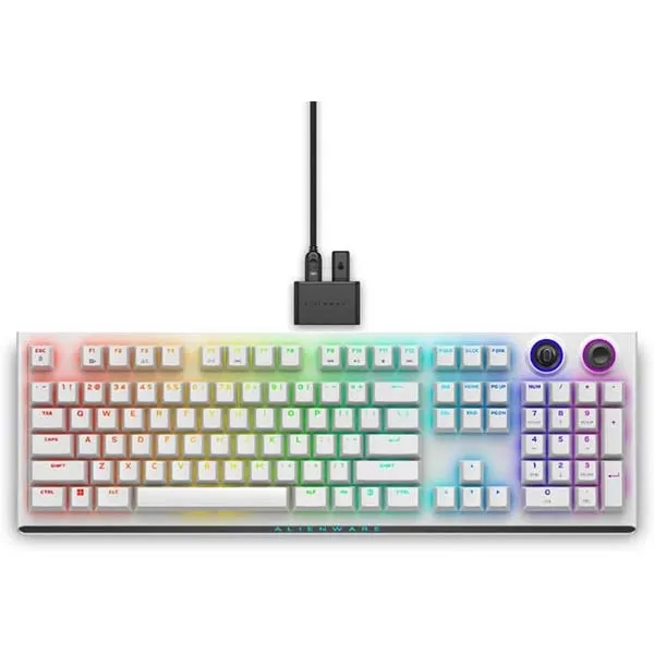 Dell Alienware AW920K Tri-Mode Wireless Backlit Mechanical Gaming Keyboard (Lunar Light) - Green Apple Compunet