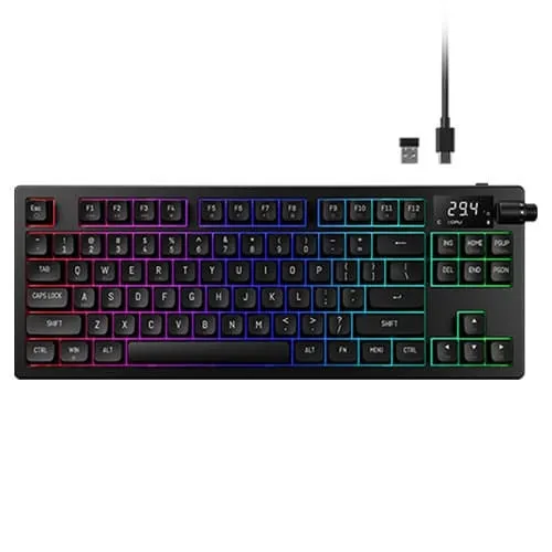 Gamdias Hermes M7 Hybrid Mechanical Gaming Keyboard (Black) - Green Apple Compunet