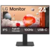 LG 24MS570B 24″ IPS Full HD 100Hz USB-C Built-in Speakers Office Monitor - Green Apple Compunet