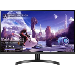LG 27QN600-B 27” QHD (2560 x 1440</span> IPS Display with FreeSync, sRGB 99% Color Gamut, HDR10 with a 3-Side Virtually Borderless Design, Black