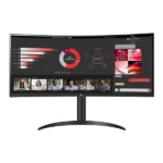 LG 34WR55QC-B 34″ Curved UltraWide WQHD HDR 10 100Hz Monitor (Black)