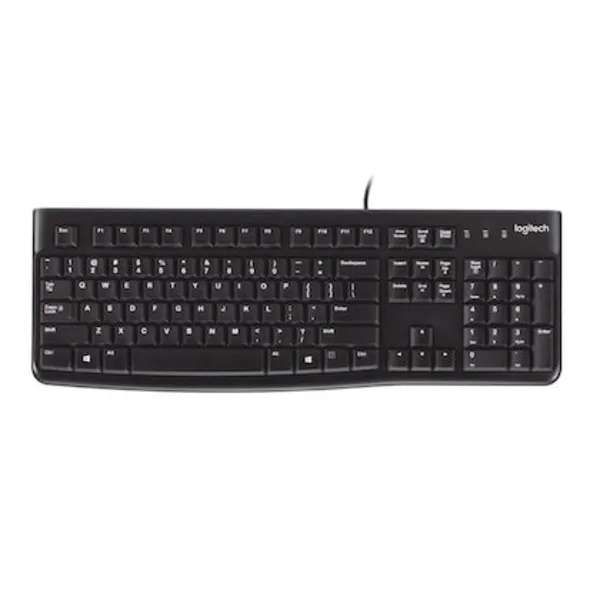 Logitech K120 Plug and Play USB Keyboard (Black) - Green Apple Compunet