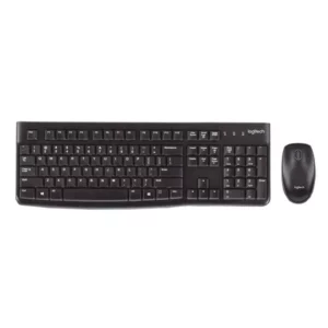 Logitech MK120 Wired USB Keyboard and Mouse Combo (Black</span>