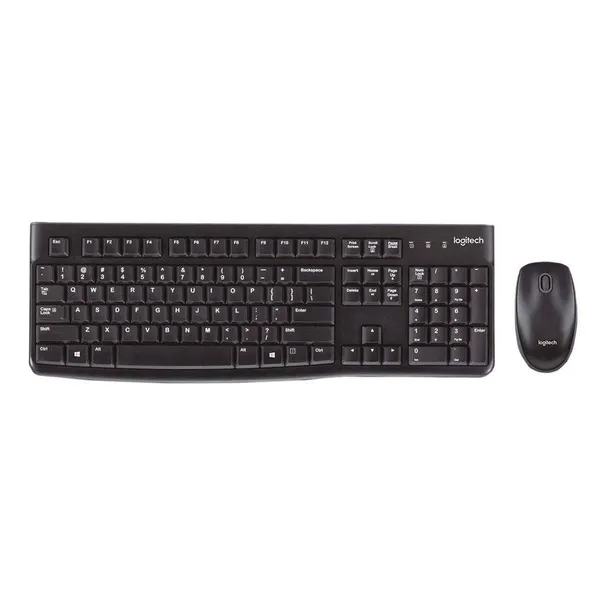 Logitech MK120 Wired USB Keyboard and Mouse Combo (Black) - Green Apple Compunet