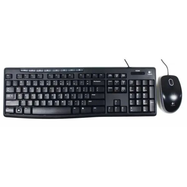 Logitech MK200 Full-Size Wired Keyboard and Mouse Combo - Green Apple Compunet