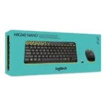 Logitech MK240 Nano Wireless USB Keyboard and Mouse Combo (Black/Chartreuse Yellow)