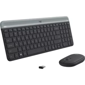 Logitech MK470 Slim Wireless Keyboard and Mouse Combo (Black</span>