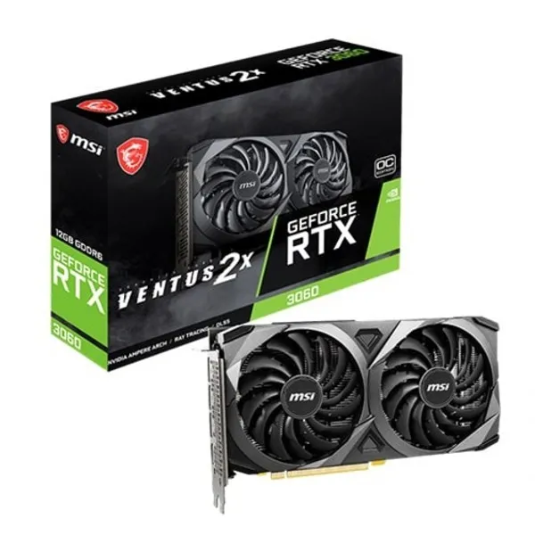 MSI GEFORCE RTX 3060 VENTUS 2X 12GB OC GDDR6 Graphics Card - Green Apple Compunet