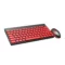 Portronics Key2 Combo Wireless Keyboard and Mouse Set, with 2.4 GHz USB Receiver, Silent Keystrokes, 1200 DPI Optical Tracking, Compact Design, Multimedia Keys for PC, Laptop(Black) - Green Apple Compunet