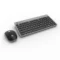 Portronics Key2 Combo Wireless Keyboard and Mouse Set, with 2.4 GHz USB Receiver, Silent Keystrokes, 1200 DPI Optical Tracking, Compact Design, Multimedia Keys for PC, Laptop & USB Supported Devices (Grey) - Green Apple Compunet