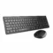 Portronics Key7 Combo Wireless Keyboard & Mouse Set with 2.4 GHz USB Receiver, 10m Working Range, 12 Shortcut Keys, Adjustable DPI, 10 Million Key Life & Click Life for PC, Laptop, Mac – Black - Green Apple Compunet