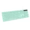 Portronics Ki-Pad 3 USB Wired Keyboard with Large Keycaps, Noise-Free Typing, Fn Multimedia Hotkeys, Full-Size Layout with Num Pad, Ergonomic Design, 1.5m USB Cable, for Laptop, PC, Mac (Green) - Green Apple Compunet