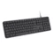 Portronics Ki-Pad 3 USB Wired Keyboard with Large Keycaps, Noise-Free Typing, Fn Multimedia Hotkeys, Full-Size Layout with Num Pad, Ergonomic Design, 1.5m USB Cable, for Laptop, PC, Mac (Black) - Green Apple Compunet