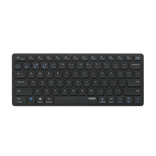 Rapoo E9050G Multi-mode Wireless Keyboard (Black) - Green Apple Compunet