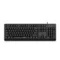 Rapoo NK1900 Spill Resistance Wired USB Keyboard (Black) - Green Apple Compunet