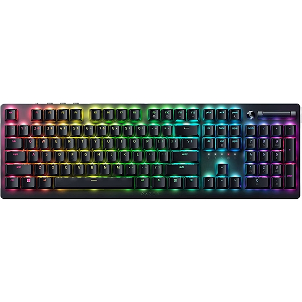 Razer DeathStalker V2 Pro Wireless Gaming Keyboard Low Profile Optical Purple Switches - Green Apple Compunet