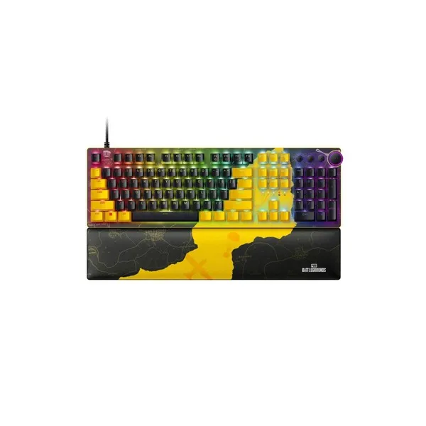 Razer Huntsman V2 PUBG – BattleGrounds Edition Gaming Keyboard Linear Optical Red Switches - Green Apple Compunet