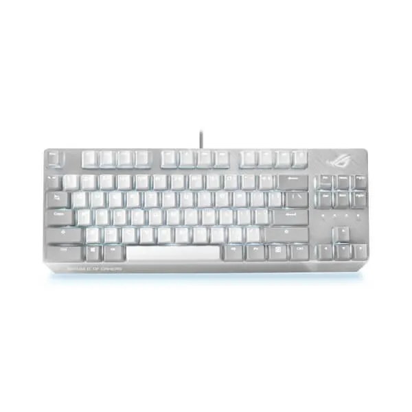Asus Rog Strix Scope NX TKL Moonlight White Gaming Keyboard - Green Apple Compunet