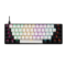 Gamdias Aura GK2 60% Tactile Red Switches Mechanical Gaming Keyboard (White- Black) - Green Apple Compunet