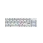 Coconut Hurricane 104 Keys Wired Gaming Keyboard (White)