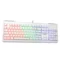 Coconut Storm Mechanical 104 Keys Wired Gaming Keyboard, Rainbow Backlighting, All Anti-Ghosting Keys (White) - Green Apple Compunet