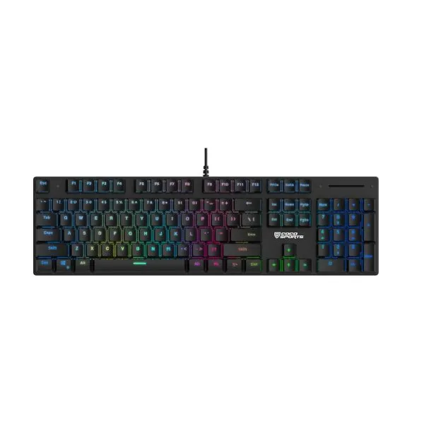 Coconut Hurricane 104 Keys Wired Gaming Keyboard (Black) - Green Apple Compunet