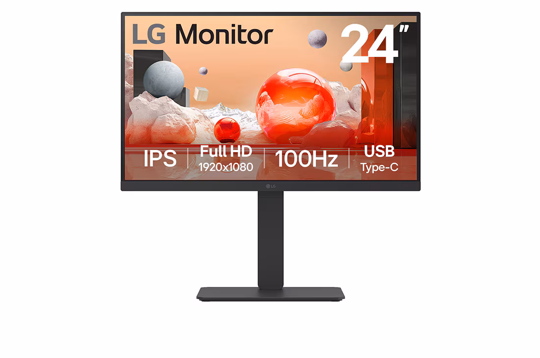 LG 24BA650 24 INCH Full HD IPS Monitor with USB Type-C - Green Apple Compunet