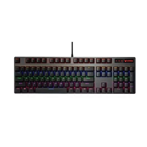 Rapoo V500 Pro Full Size RGB Mechanical Gaming Keyboard (Black) - Green Apple Compunet