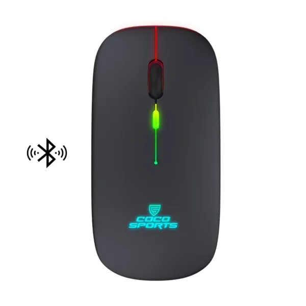 Coconut WM20 Lucid Wireless + Bluetooth Mouse, Rechargeable, Dual Connectivity - Green Apple Compunet