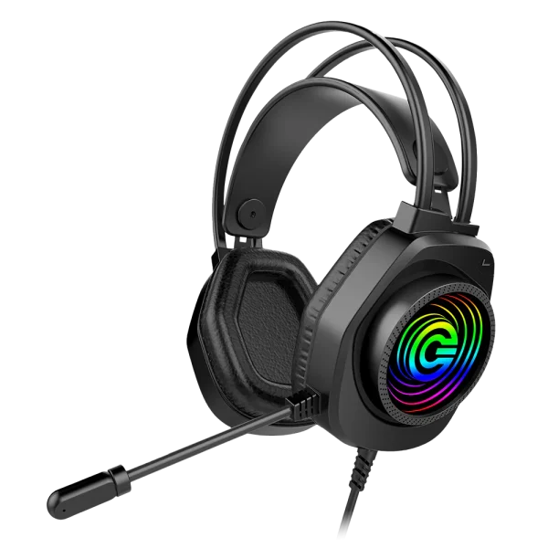 Circle Aura Auster Wired Gaming Over Ear USB Headphones - Green Apple Compunet