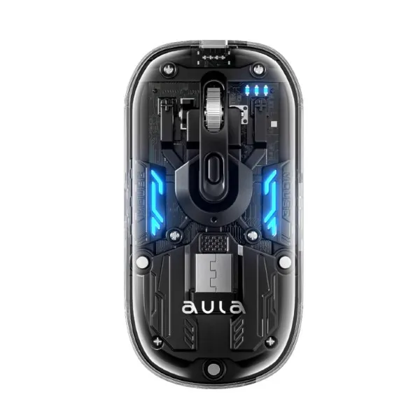 Aula AM210 Wireless 2.4G BT Gaming Mouse - Green Apple Compunet