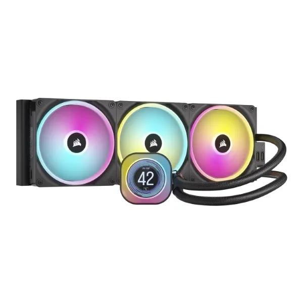 Corsair iCUE LINK H170i LCD 420mm Liquid CPU Cooler - Green Apple Compunet